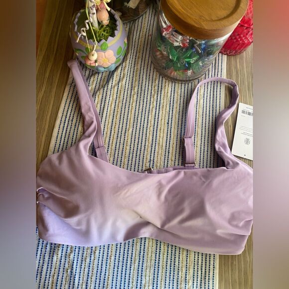 ATHLETA Square Neck Bra Cup Bikini Top Lavender Sz 40D NWT - Picture 14 of 14